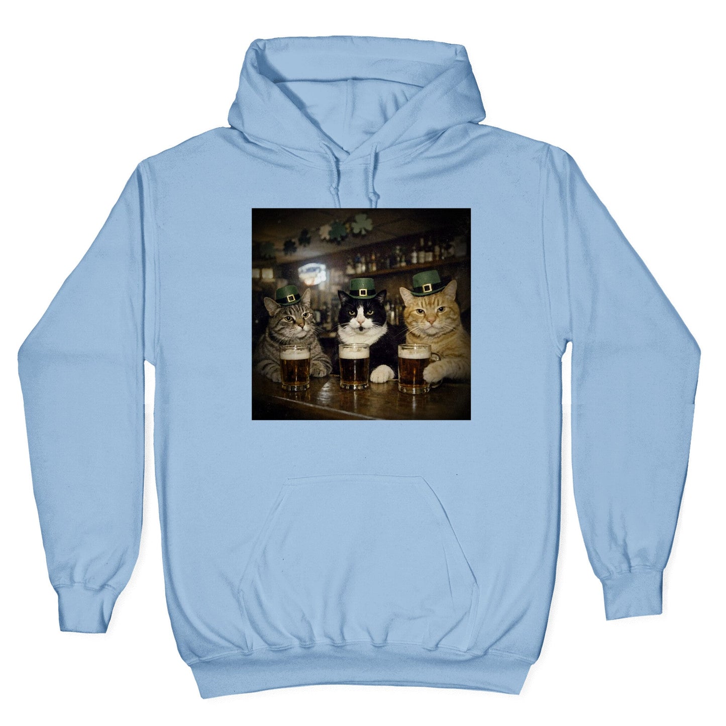 Saint Patrick Cats Hoodie