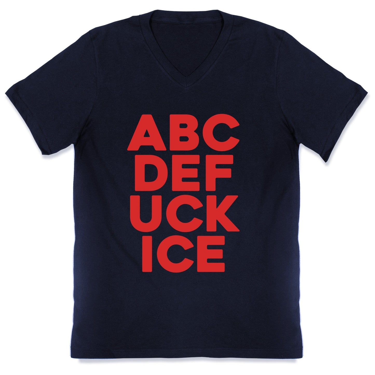 Fuck ICE Alphabet V-Neck