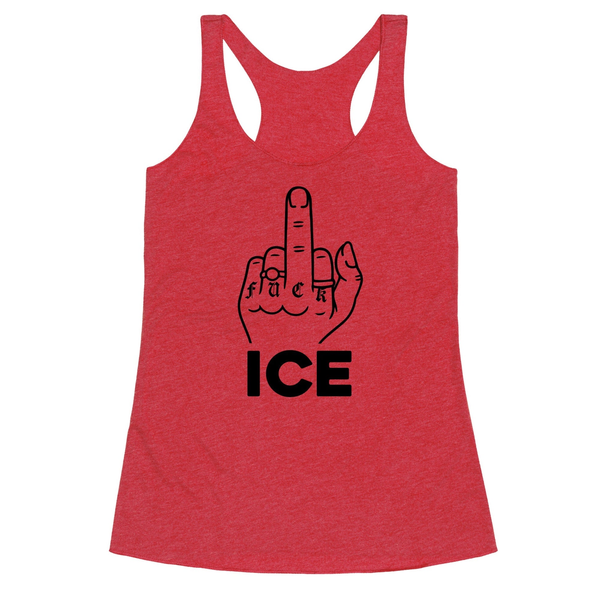 Fuck ICE Racerback Tank
