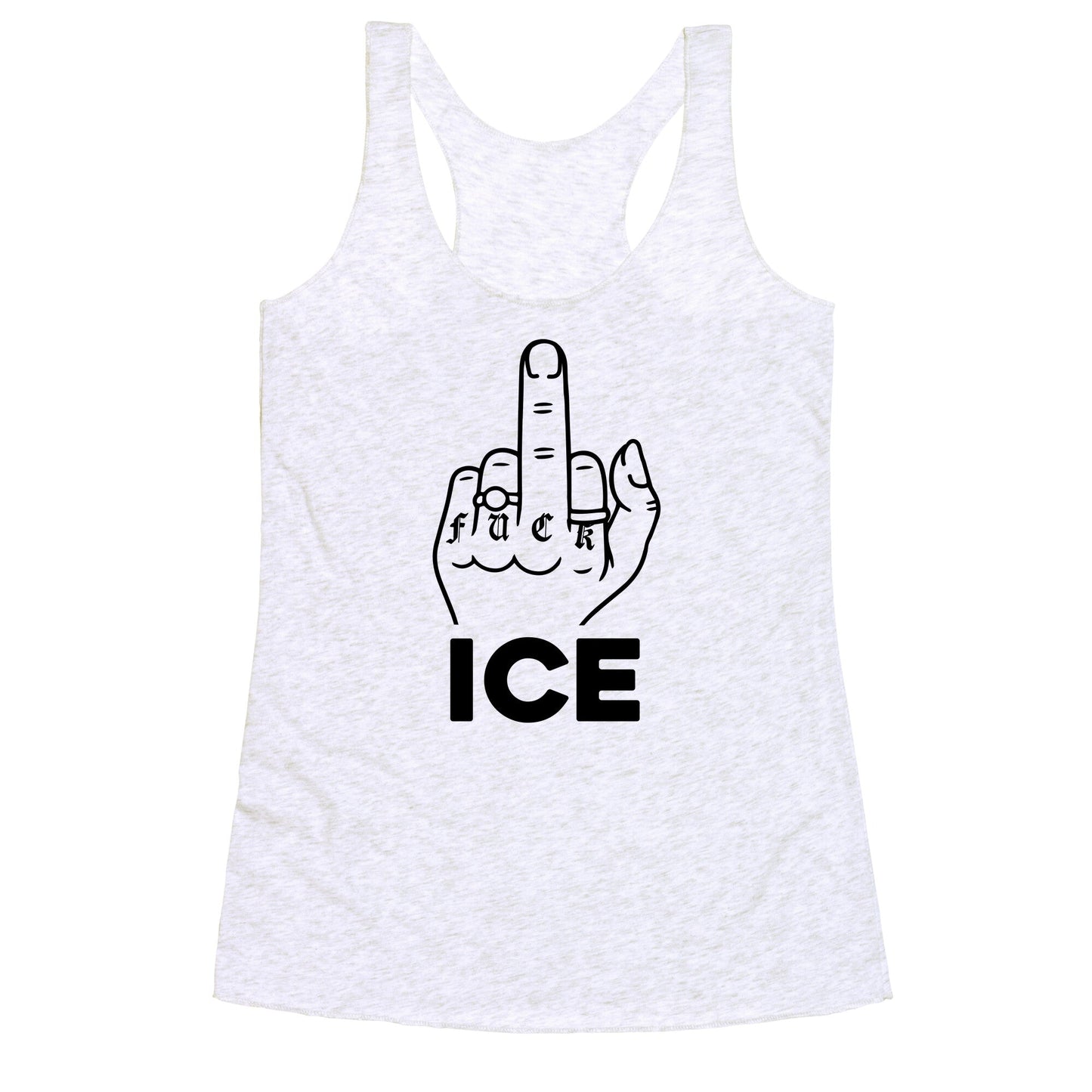Fuck ICE Racerback Tank
