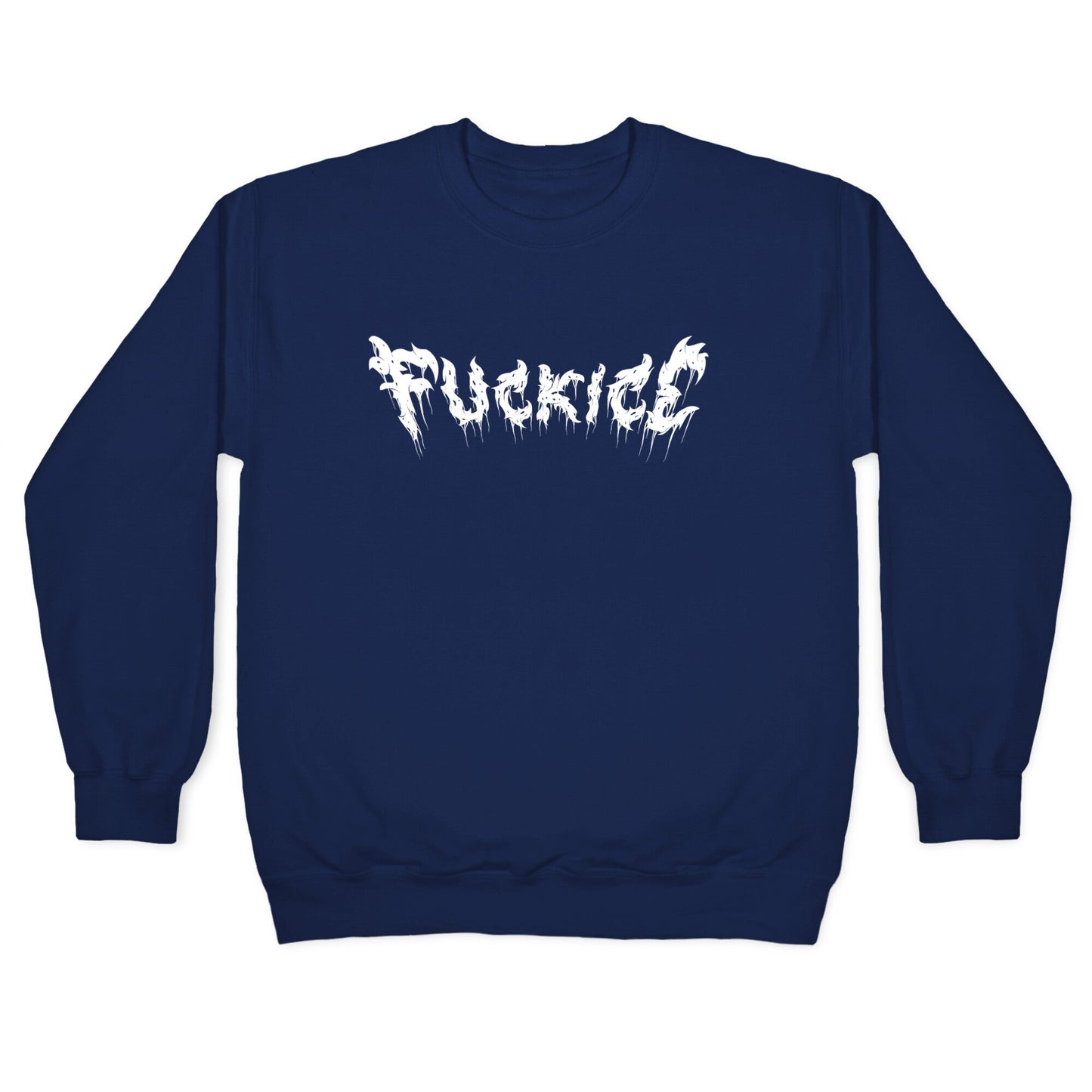 Fuck ICE Metal Logo Crewneck Sweatshirt