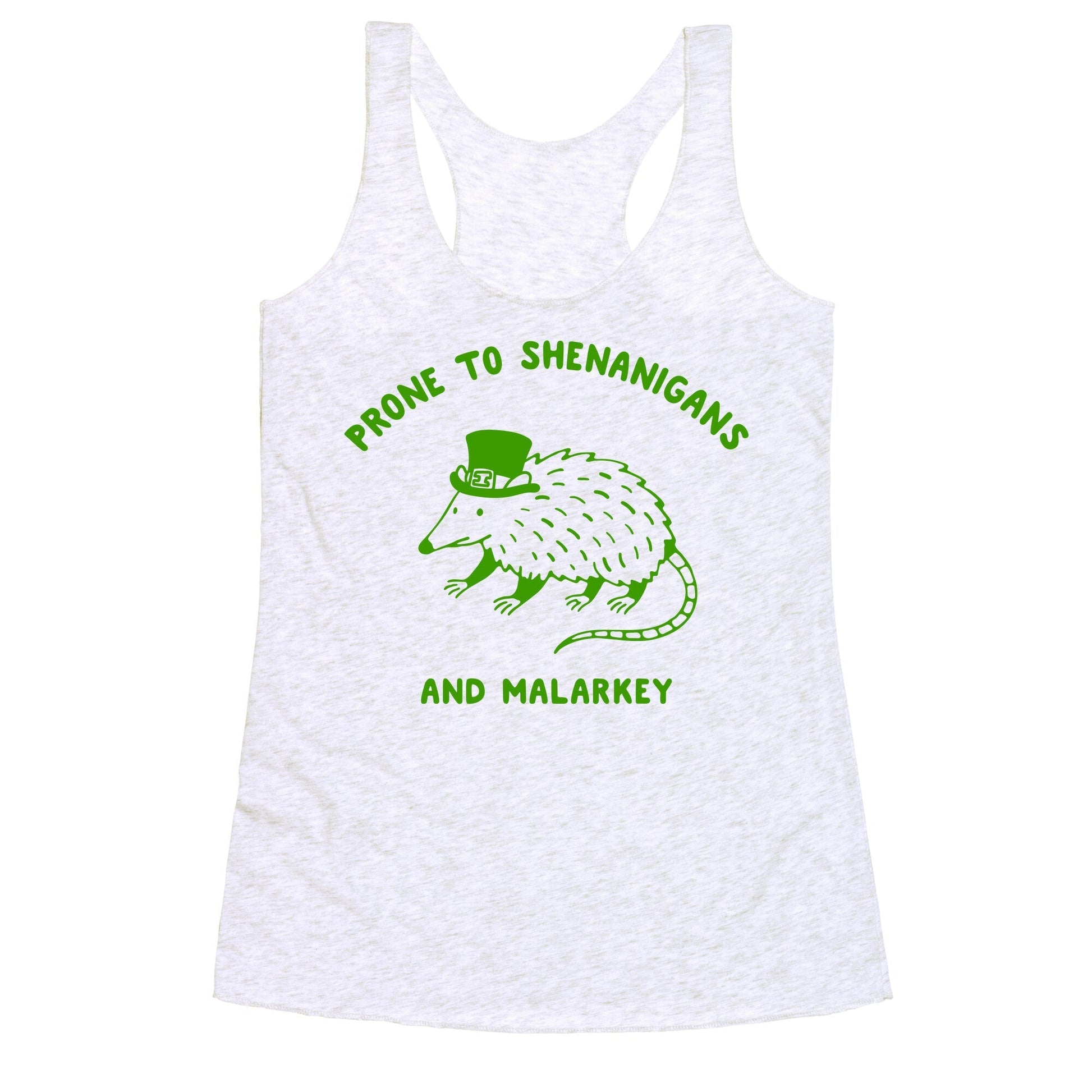 Shenanigans And Malarkey Racerback Tank