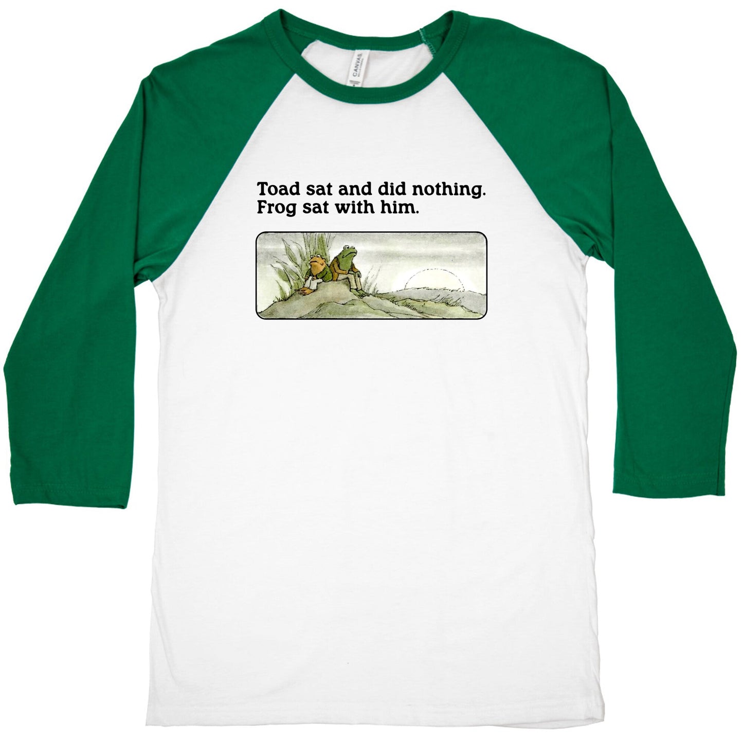 Toad Sat And Did Nothing Baseball Tee