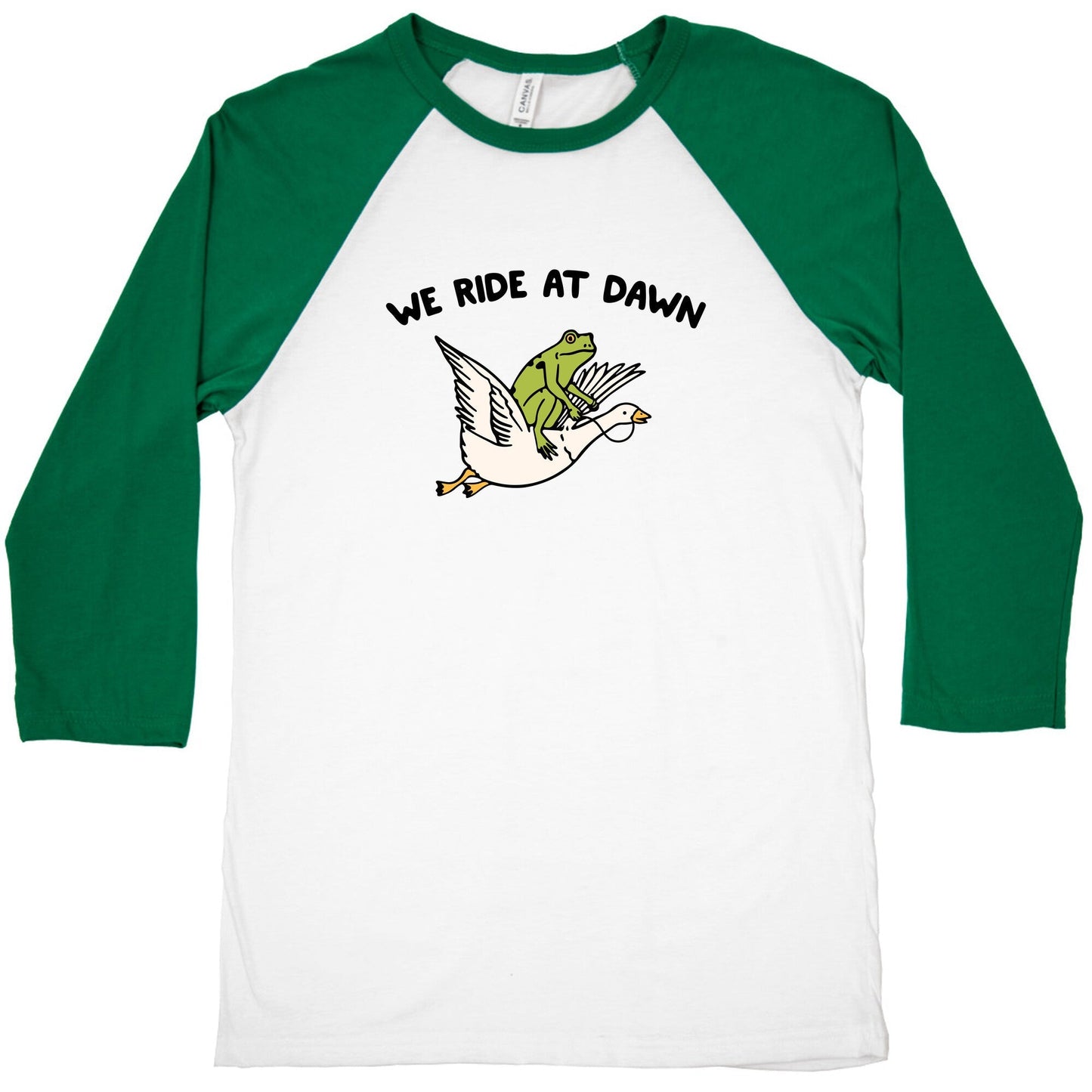 We Ride At Dawn Baseball Tee