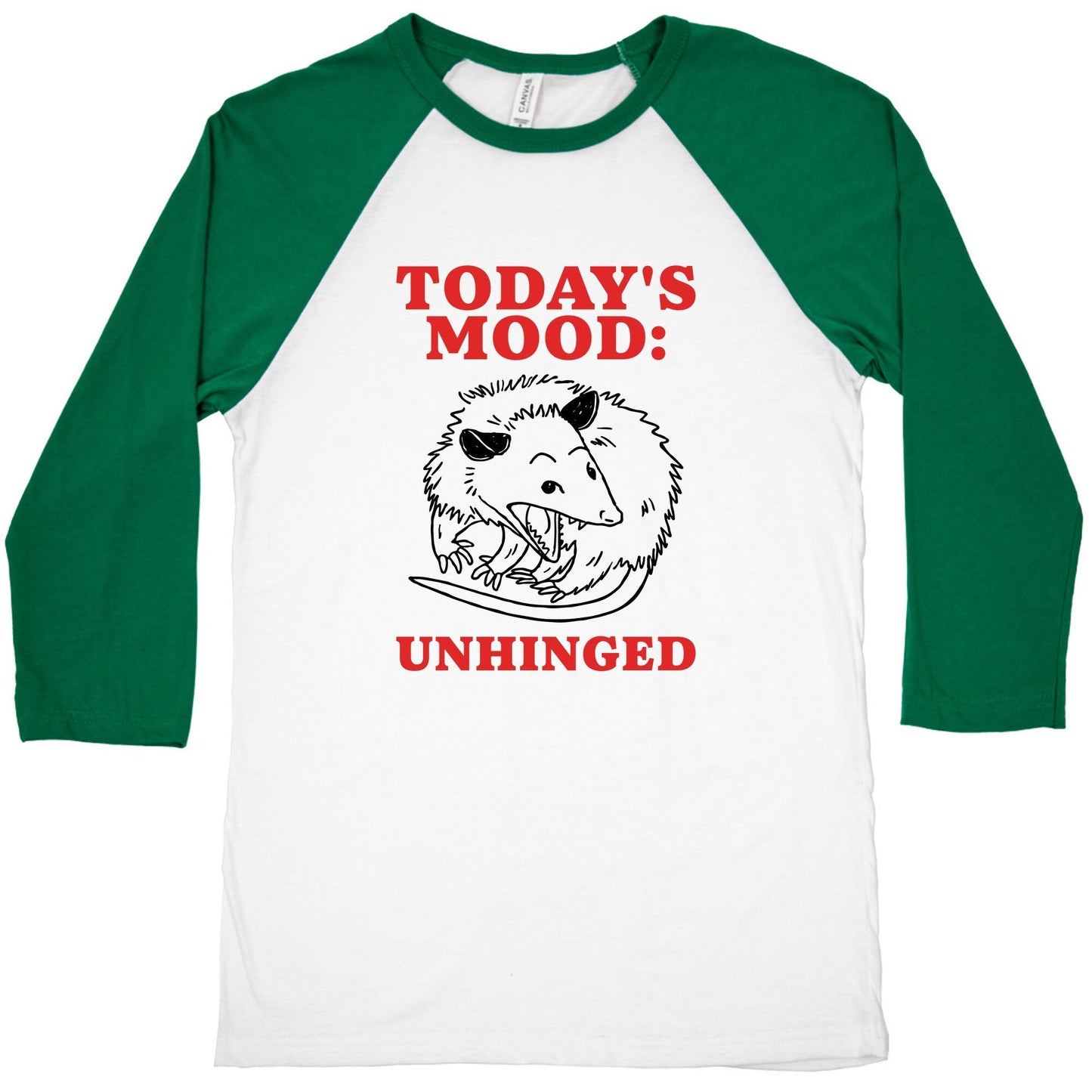 Todays Mood: Unhinged Baseball Tee