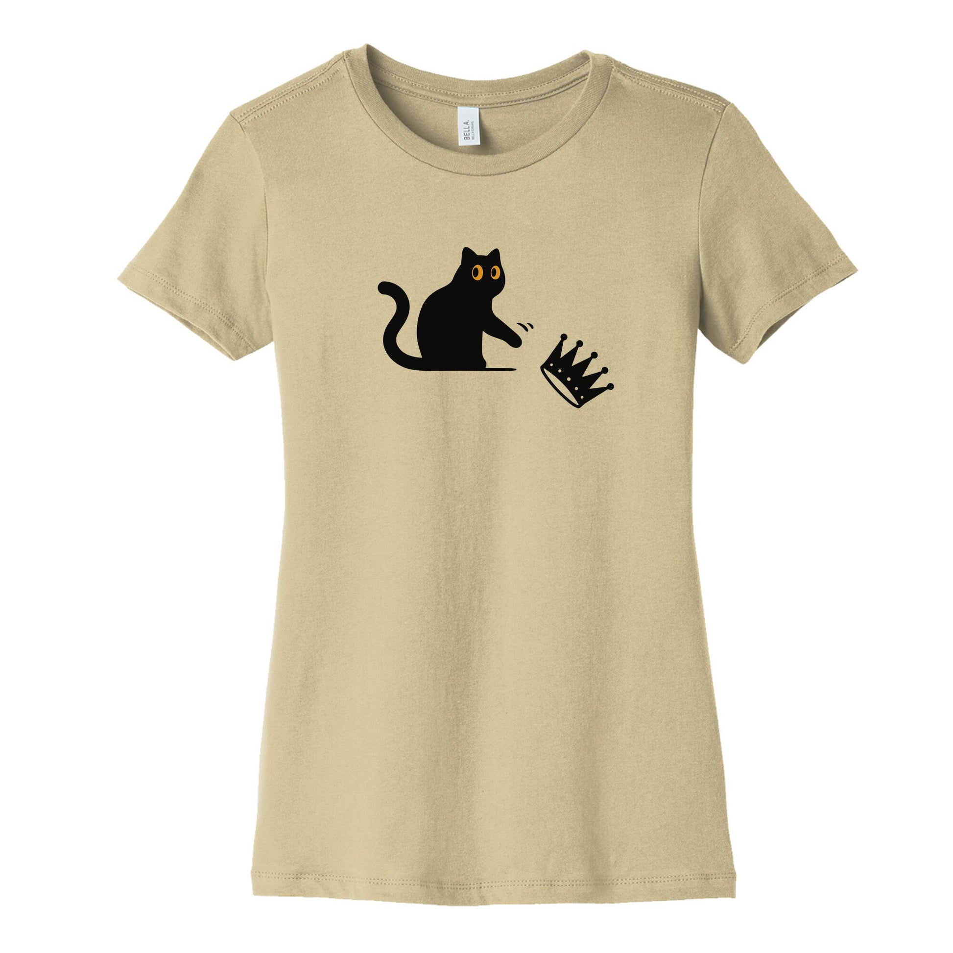 No Kings Cat Womens Cotton Tee