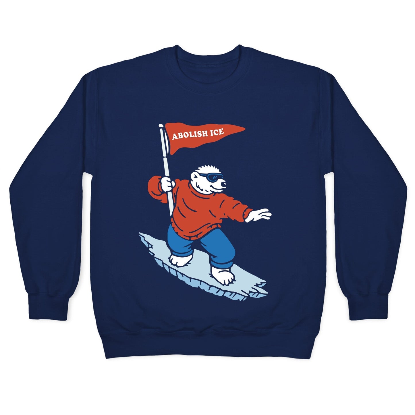 Abolish ICE Bear Crewneck Sweatshirt