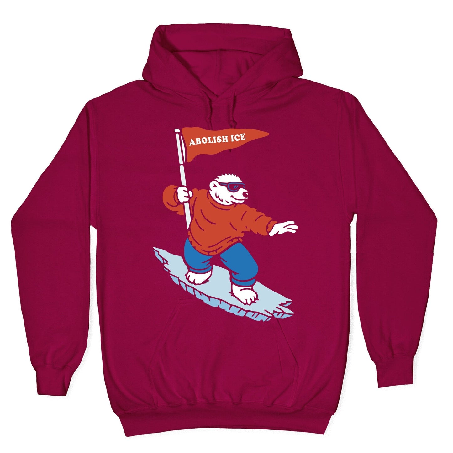 Abolish ICE Bear Hoodie