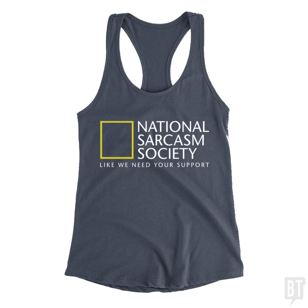 National Sarcasm Society Tank Tops