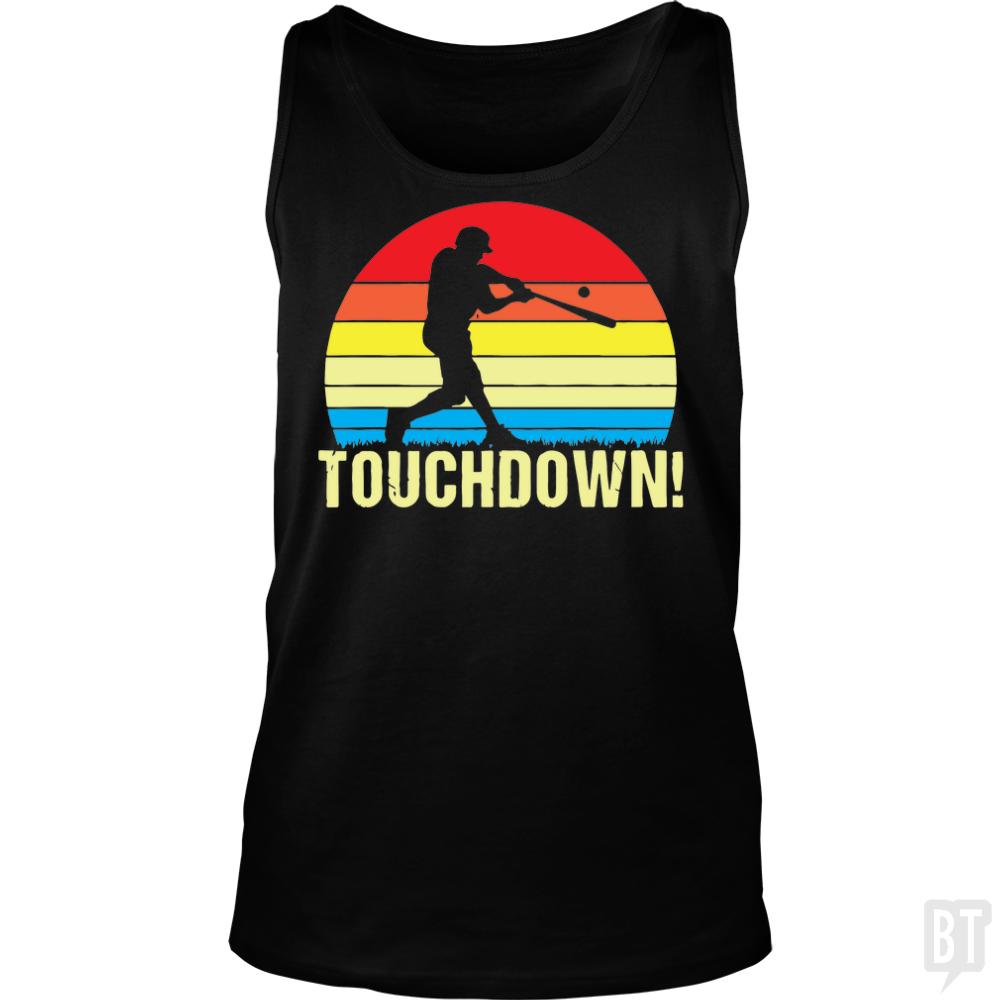Touchdown Baseball Tank Tops