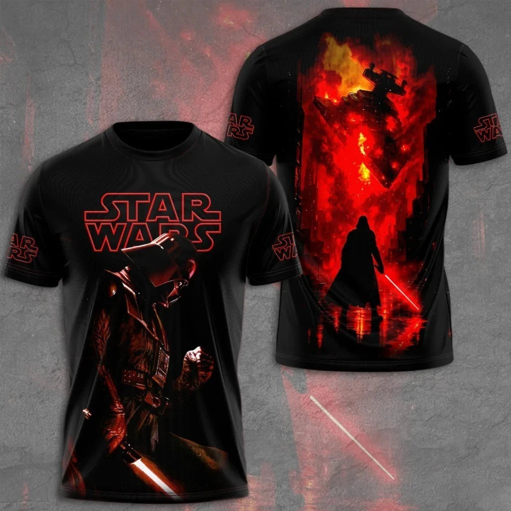 Star Wars Darth Vader Red Lightsaber All-Over Print T-Shirt