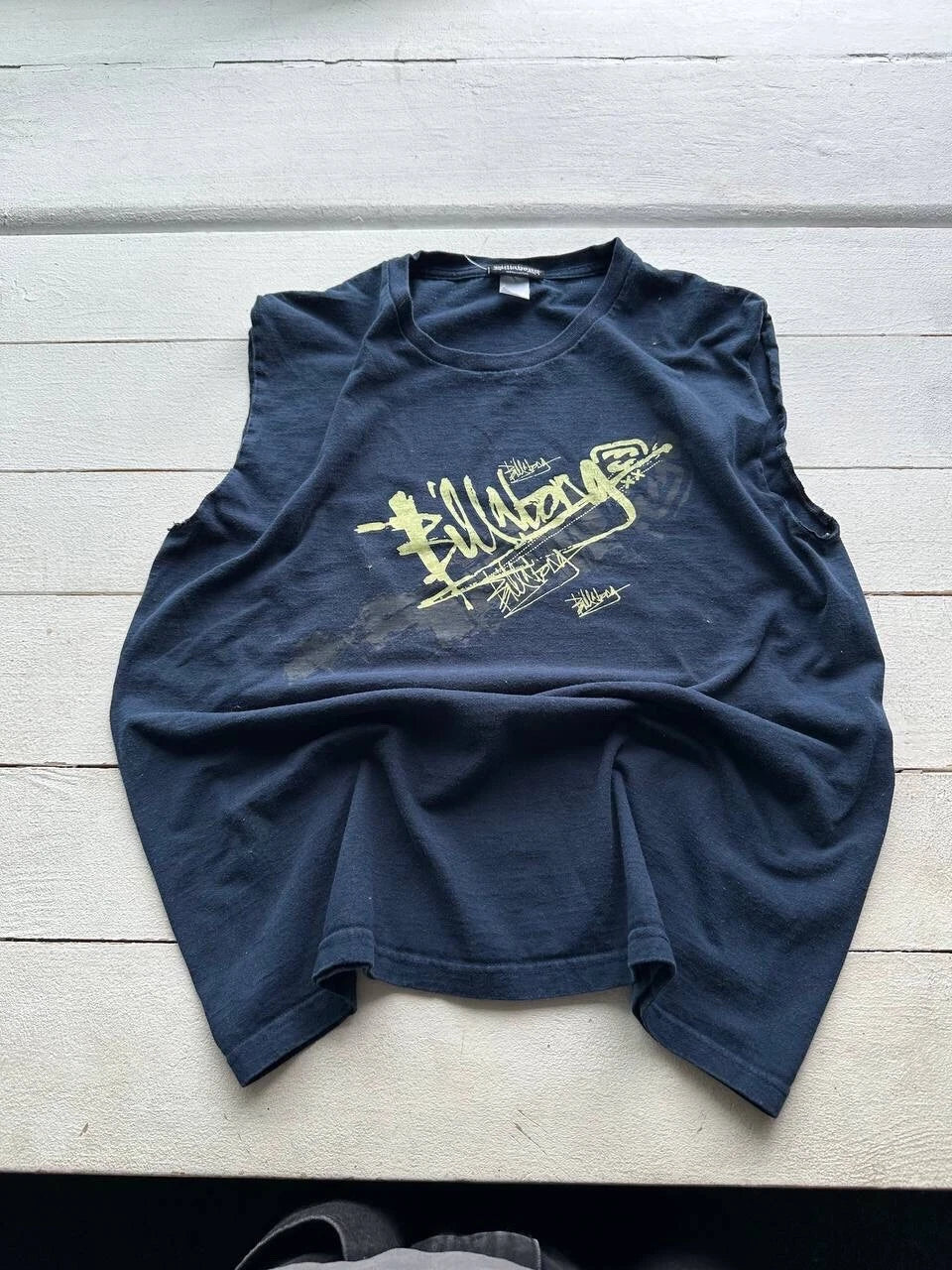 🚨90s Vintage BILLABONG Shirt Mens Tank Top Surfer Y2K Rare Faded  90s Big logo