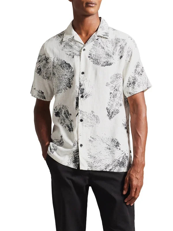 TED BAKER SHIRT NEW MENS LINEN SUMMER Short Sleeve BNWT S M L XL 2XL