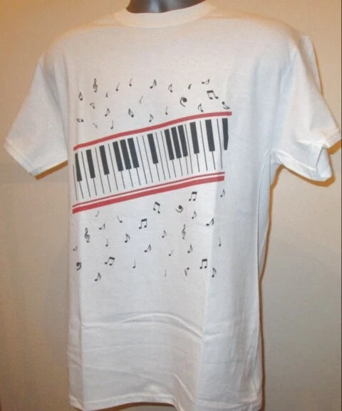 Beat It Video Keyboard Notes T Shirt Retro 80s Jacko Pop Music Thriller New 342