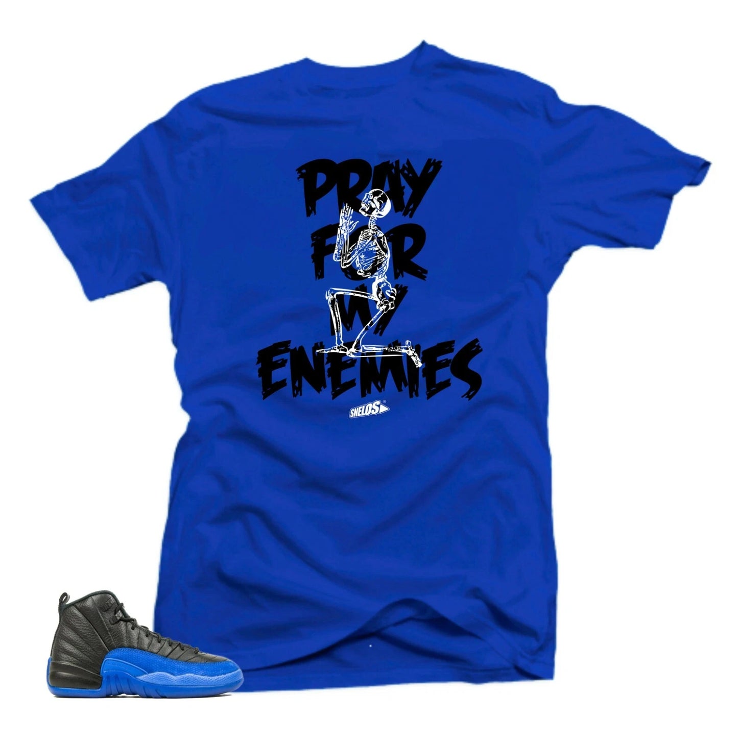 Shirt to Match Jordan 12 Game Royal Sneaker Tees-Enemies Royal