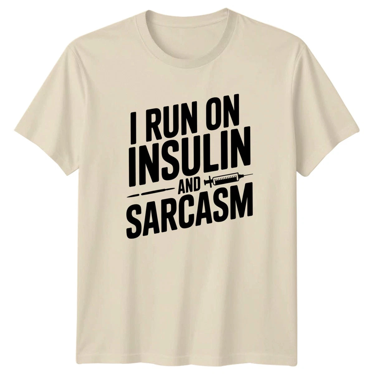 I Run On Insulin And T-Shirt Diabetes Awareness Health Birthday Gift For Him