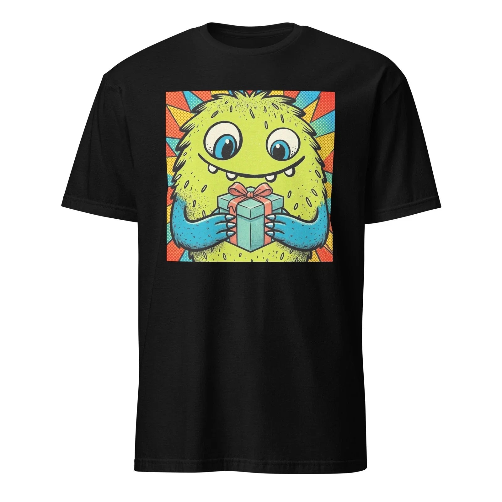Cute Monster Gift Shirt Retro Pop Art Graphic Tee Funny Birthday Cartoon Tshirt