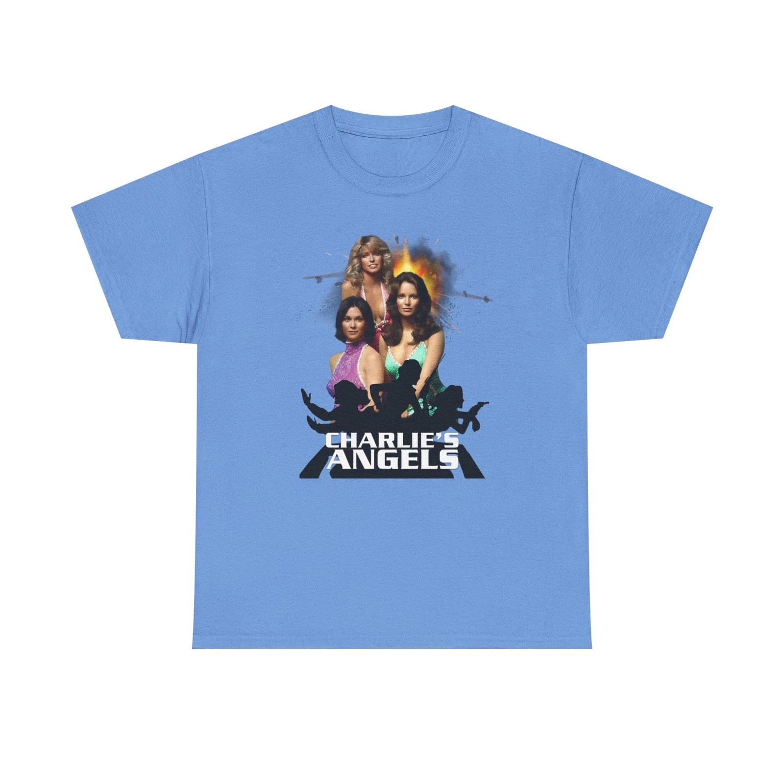 Charlies Angels Unisex Heavy Cotton Tee, Classic TV Show Fan Gift, 70s retro