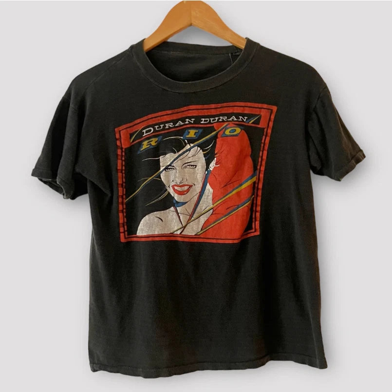 VTG Duran Duran Band Rio Album Black S to 5XL Concert Shirt