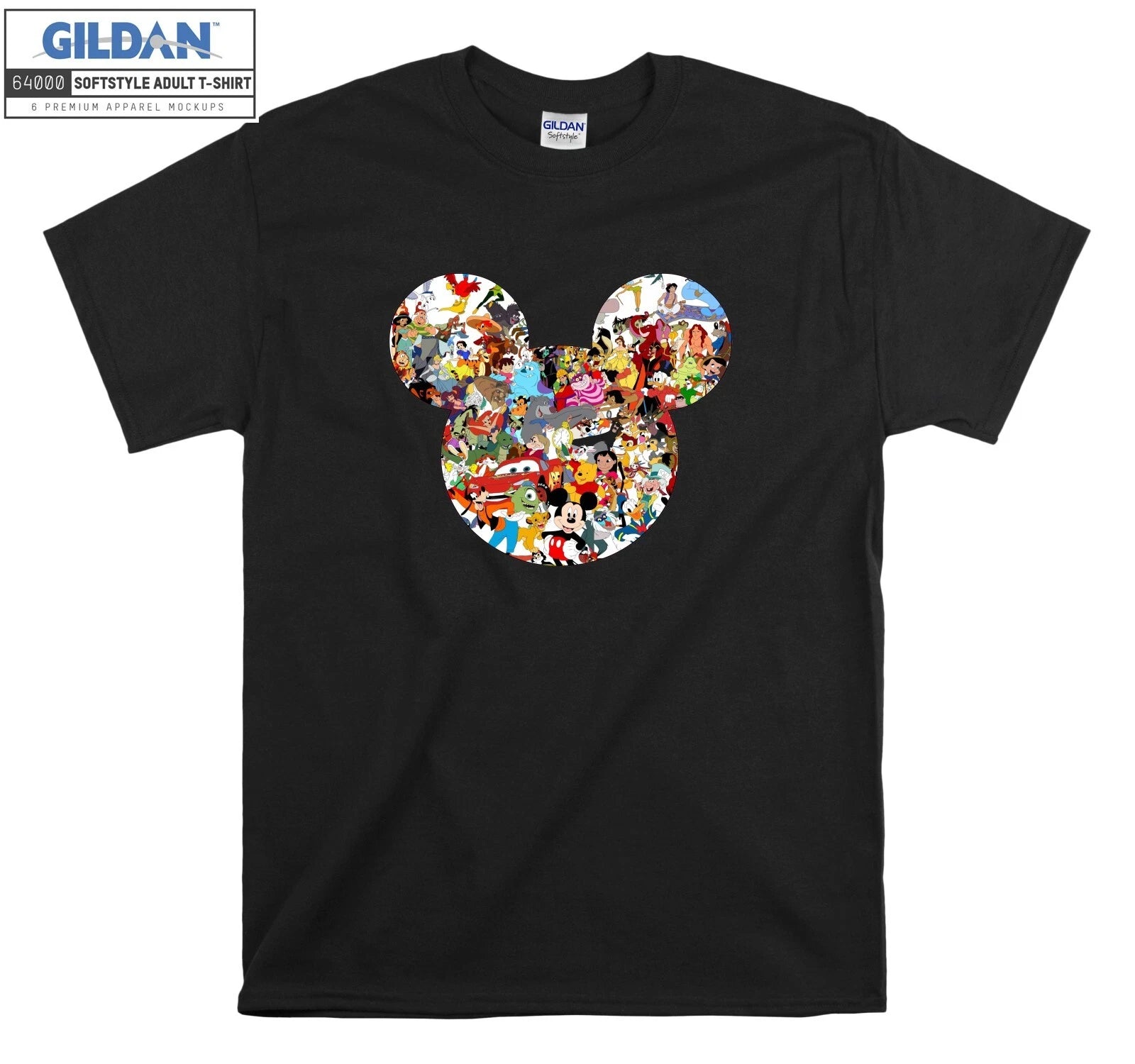 All Characters Disney Mickey Mouse T-shirt T shirt Men Women Unisex Tshirt 903