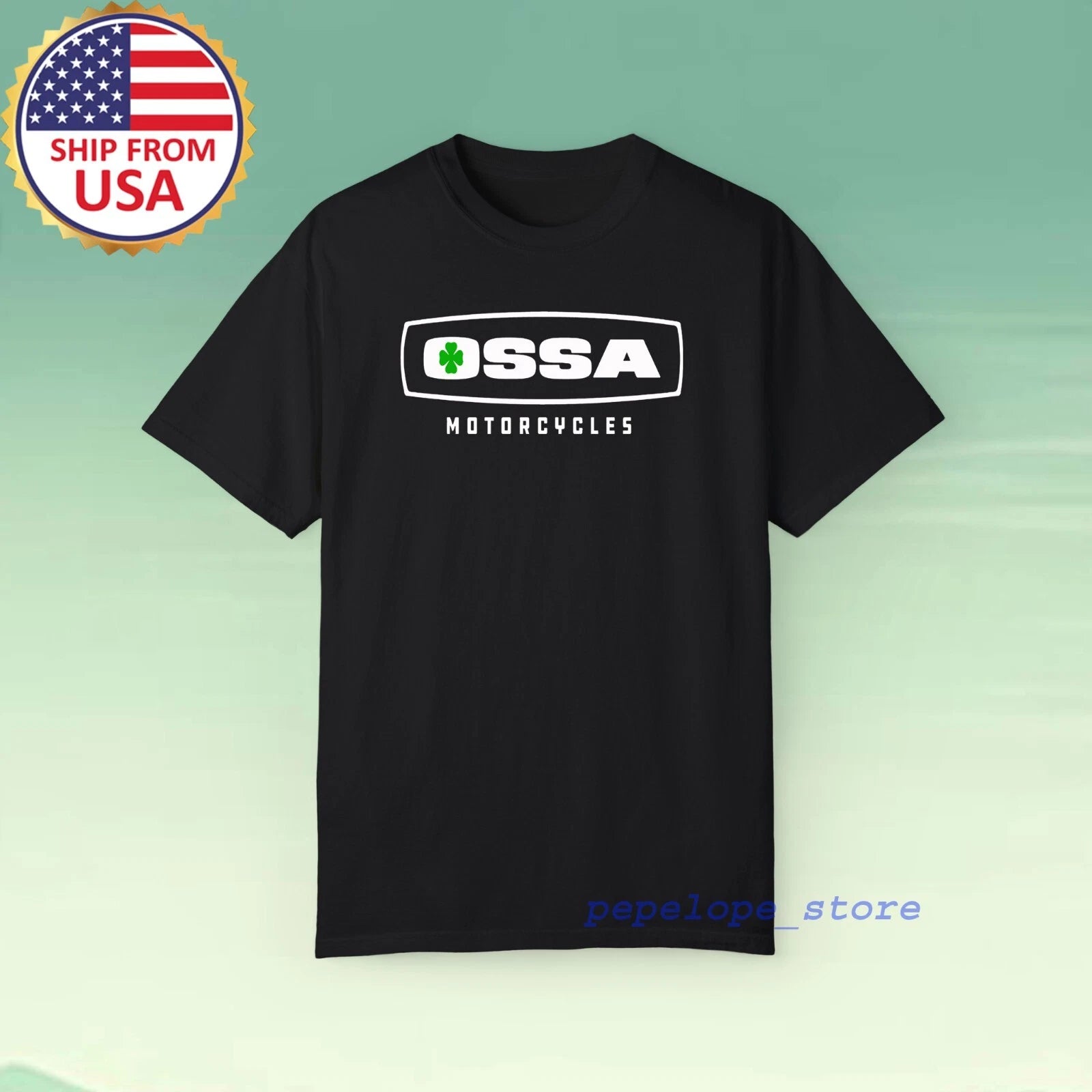 OSSA Motorcycle Men's Black Size S-5XL