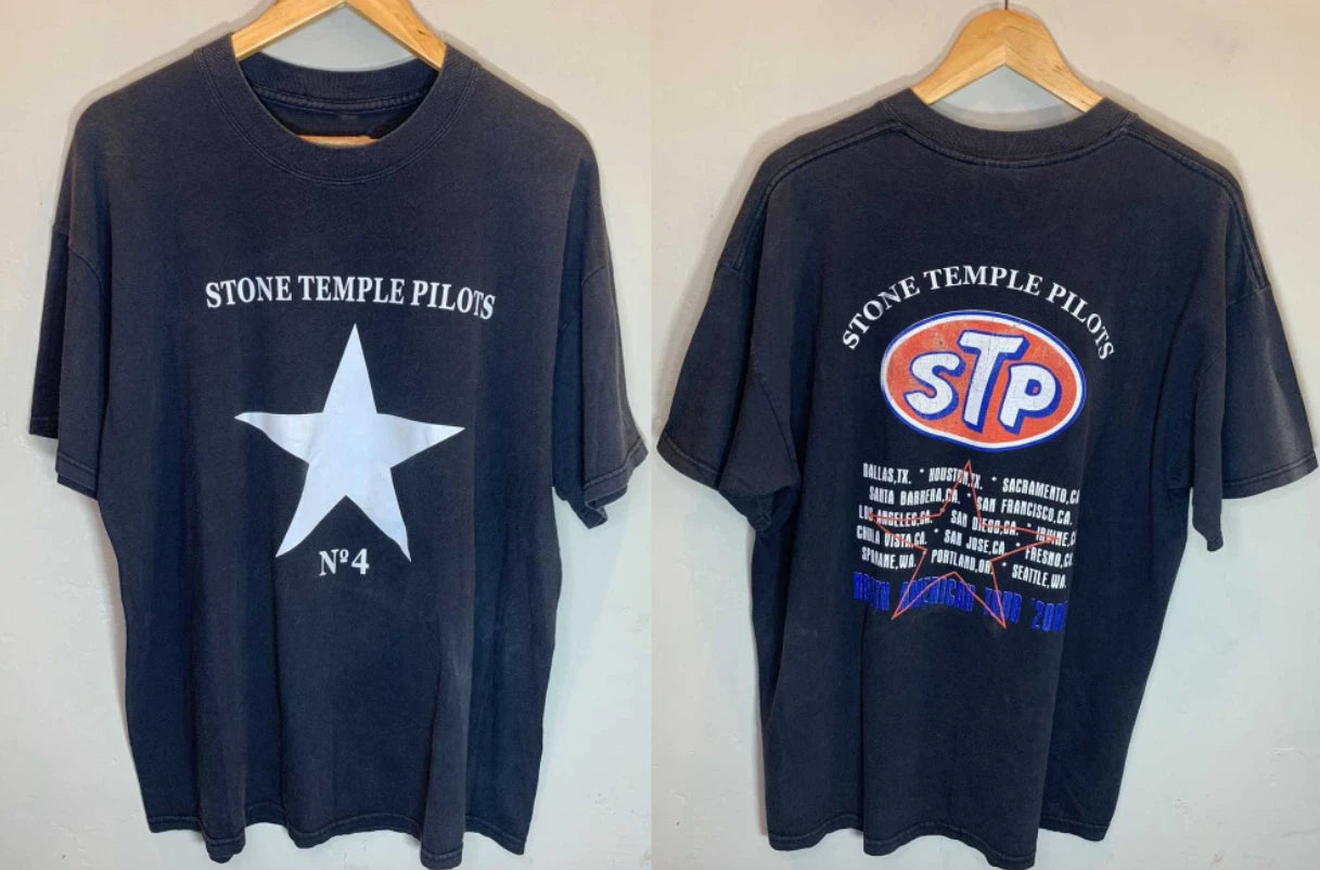 Stone Temple Pilots North American Tour T-Shirt Rare Vintage Rock Tee S-5XL