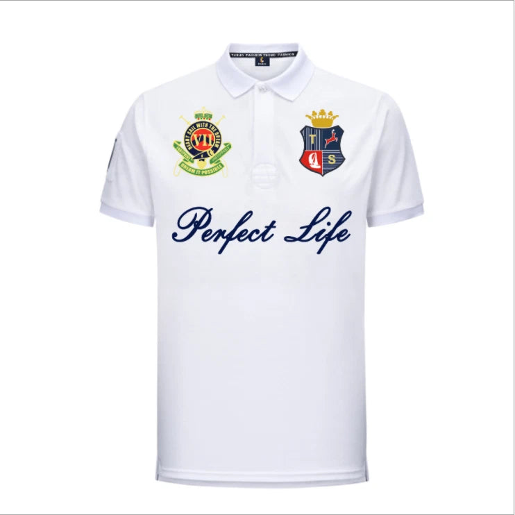 New Tusuo Men's 100% Cotton Classics T-Shirts Sport Short Sleeves Casual Polo