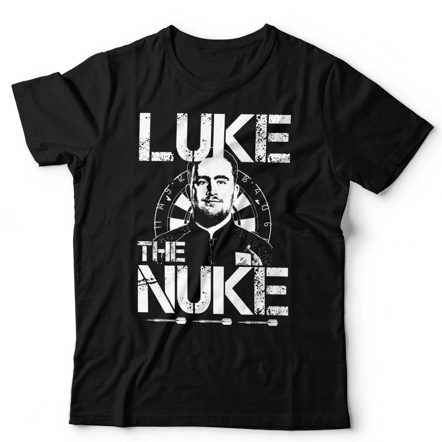 Luke Littler The Nuke TShirt Unsex Darts Champion Bullseye 180 Vintage Retro