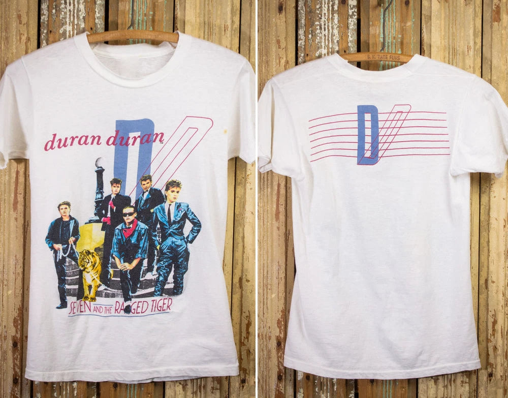 Vintage Duran Duran Seven and the Ragged Tiger Concert T Shirt 1983