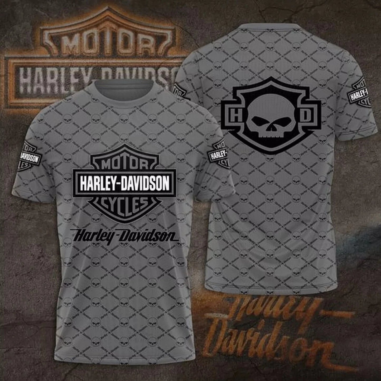 Hot 3D All Over Printed Harley-Davidson T-Shirt Limited Edition - Top Gift S-5XL