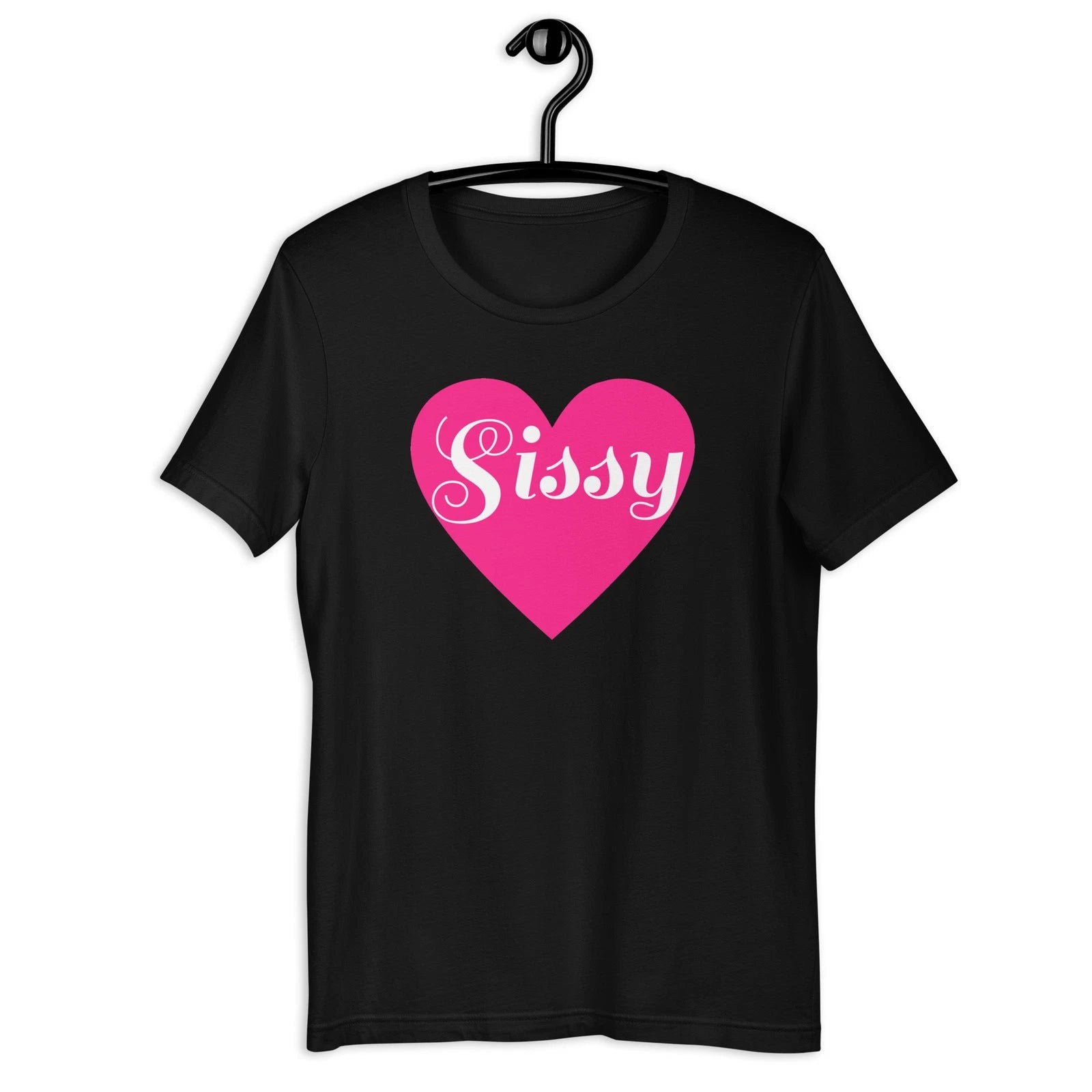 Sissy Love Heart Unisex T-shirt Sissification Femdom Femboy Maid