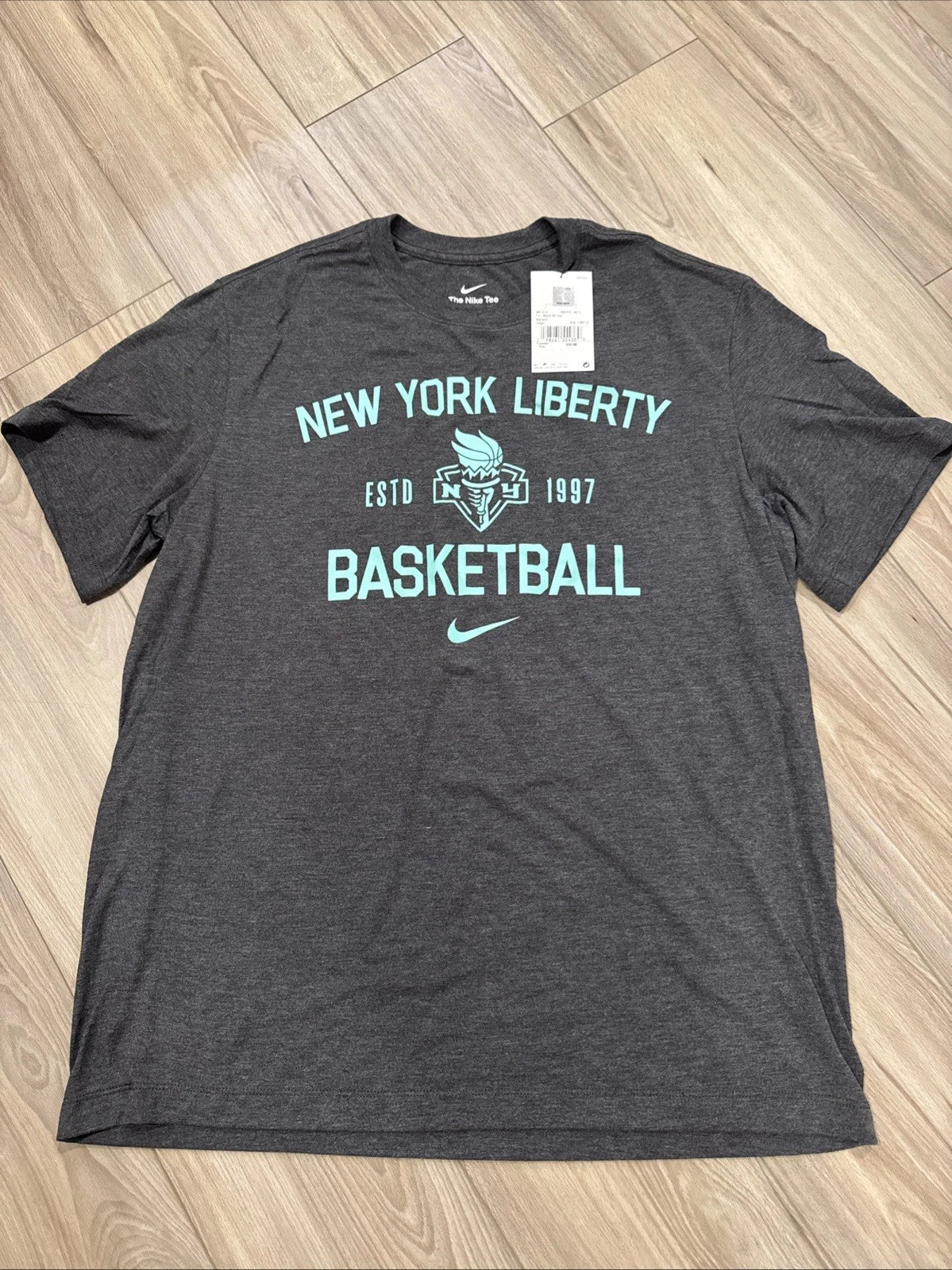 WNBA Nike New York Liberty T-Shirt Large - Ultra Soft Tri Blend! NWT NY $45 🔥