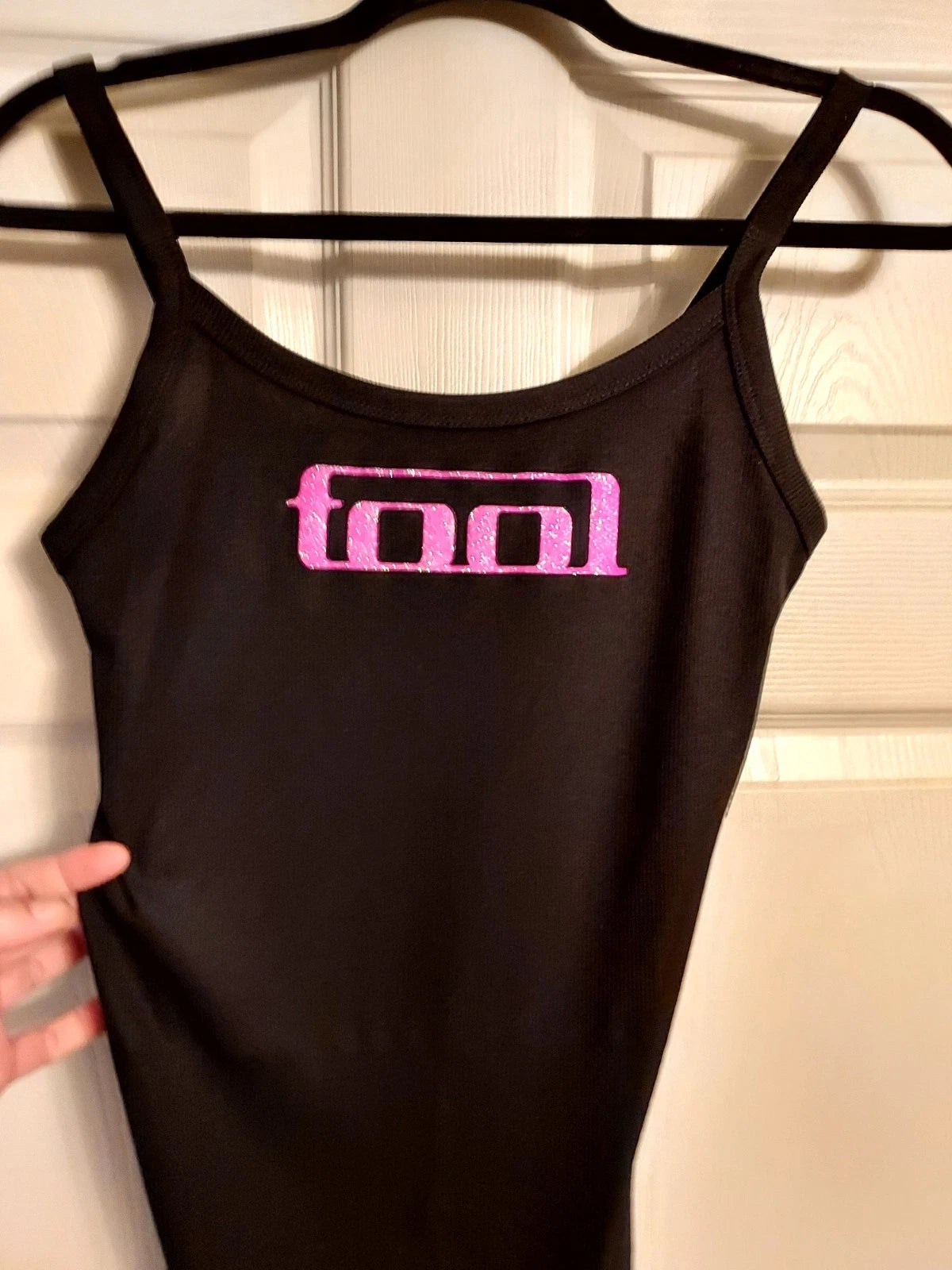 tool band  tank top tool crop top tool Pink Glitter shirt choose any Size XXs-2x