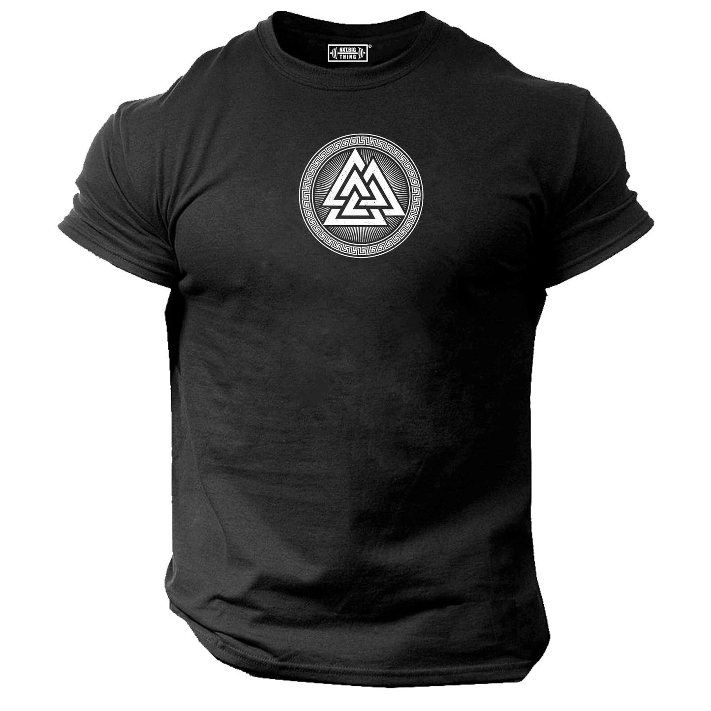 Valknut Shield T Shirt Gym Clothing Bodybuilding Workout Boxing Vikings MMA Top