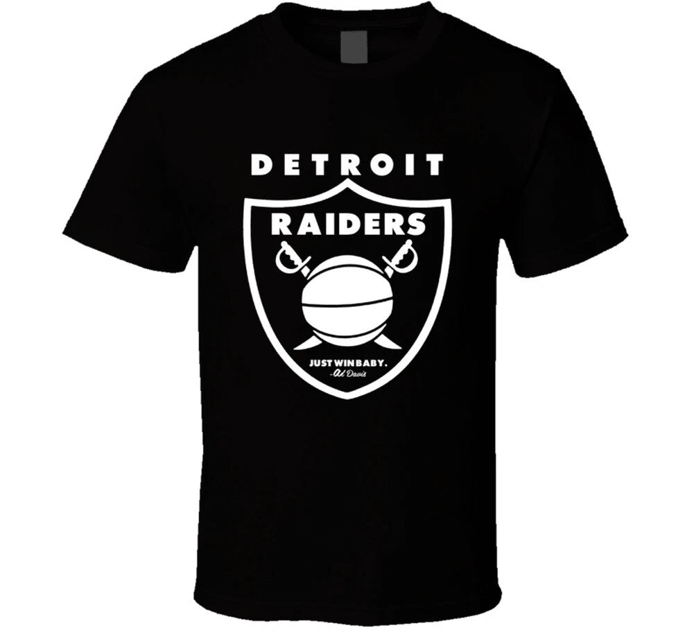 Detroit Raiders Just Win Baby Bad Boys Detroit Basketball Fan T Shirt
