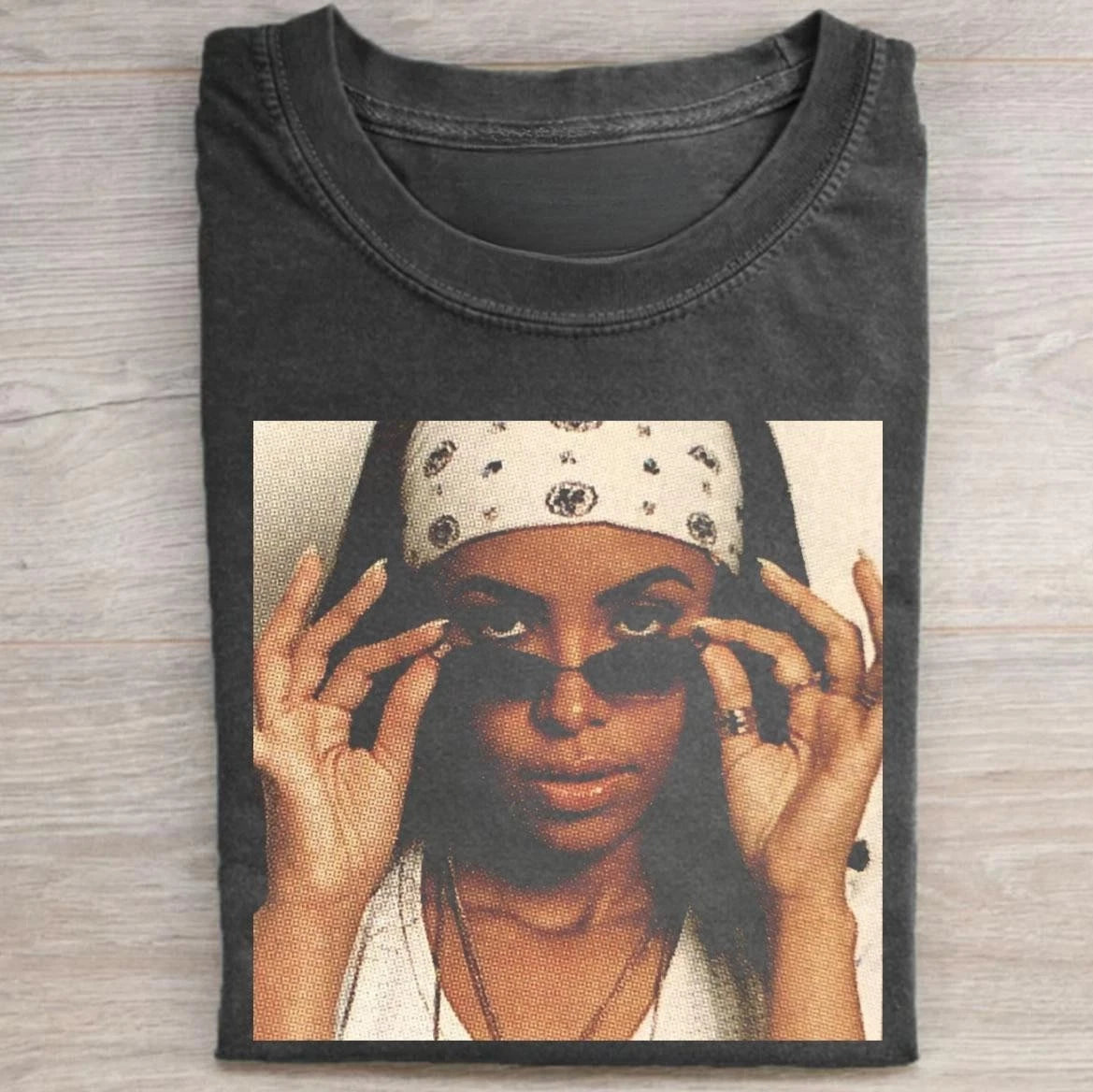 Vintage Aaliyah Graphic Tee, Music Shirt, 90s Hip Hop Queen Shirt, Gift for Fans