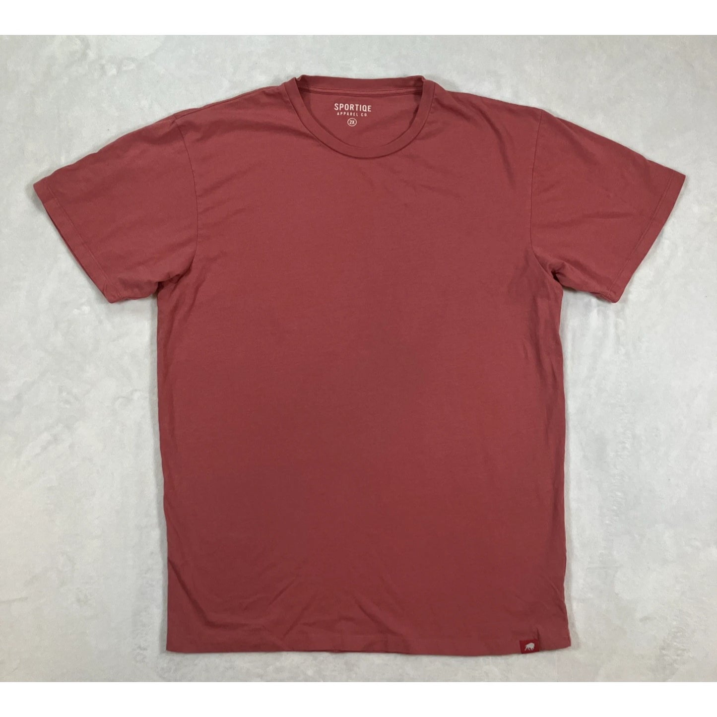 Sportiqe T-Shirt Short Sleeve Men's Pink 100% Cotton Crew Soft Cozy Size 2XL