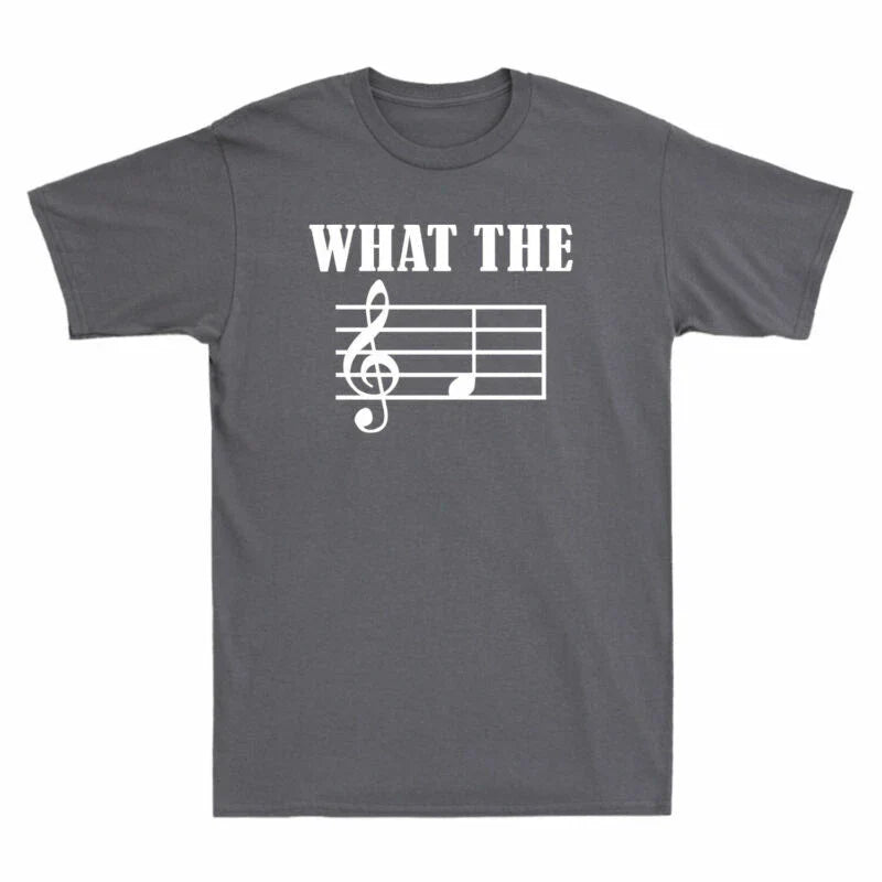 Graphic F The Funny What Cotton Note T-Shirt Musical Men's Gift Note Musical