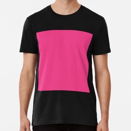 Plain Cerise Pink Over 100 Shades Of On Ozcushions S to 5XL Made in USA T-Shirt