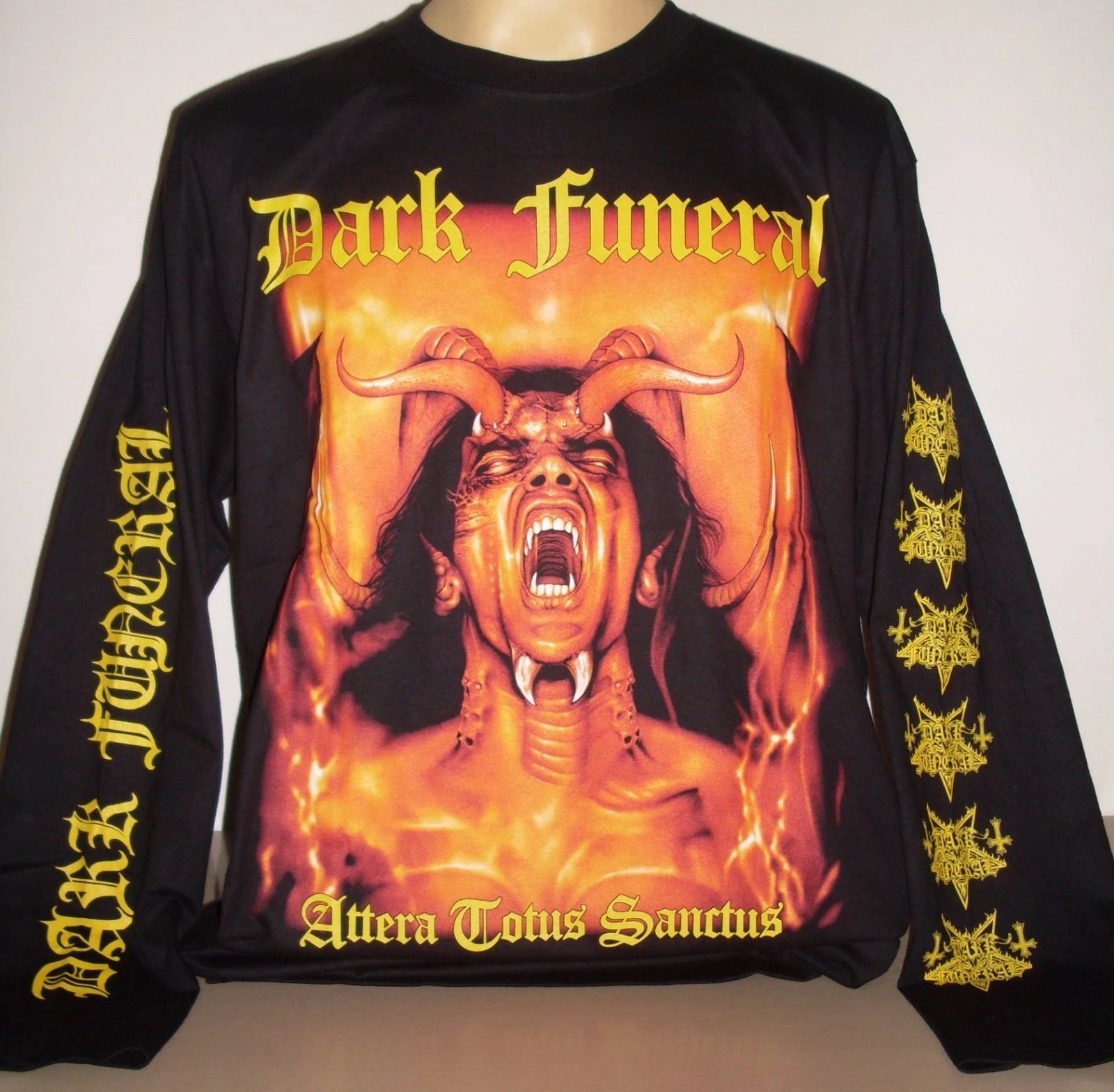 Dark Funeral Attera Totus Sanctus Long Sleeve T-Shirt Size S 2XL 3XL XXL XXXL