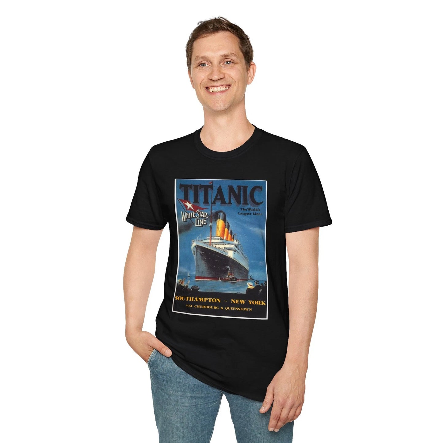 Titanic Poster T-Shirt, Unisex Retro Tee, Gift