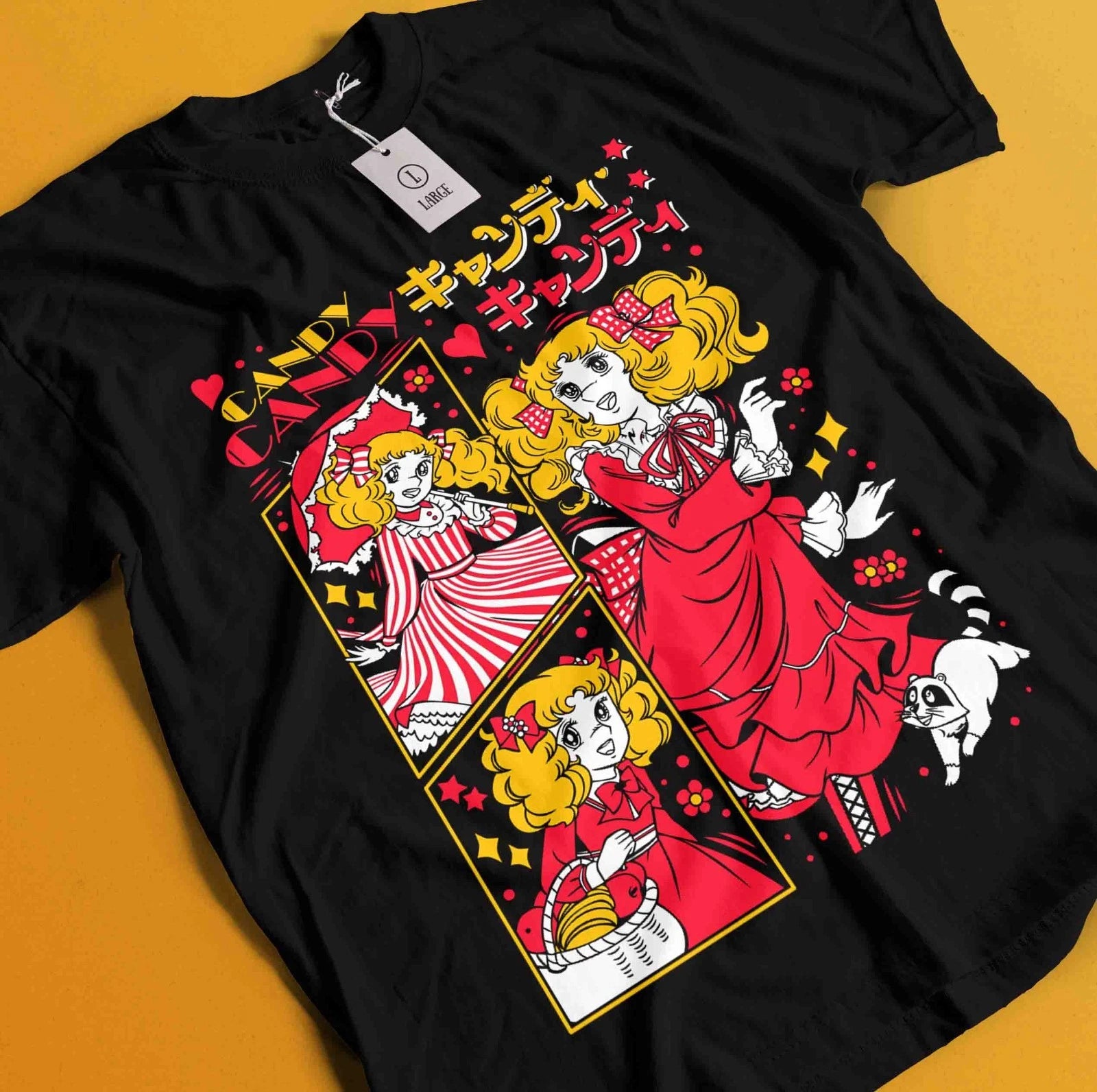 Candy Candy T-Shirt Shojo Riyoko Ikedarose Of Versailles Kawaii Shirt Unisex Tee