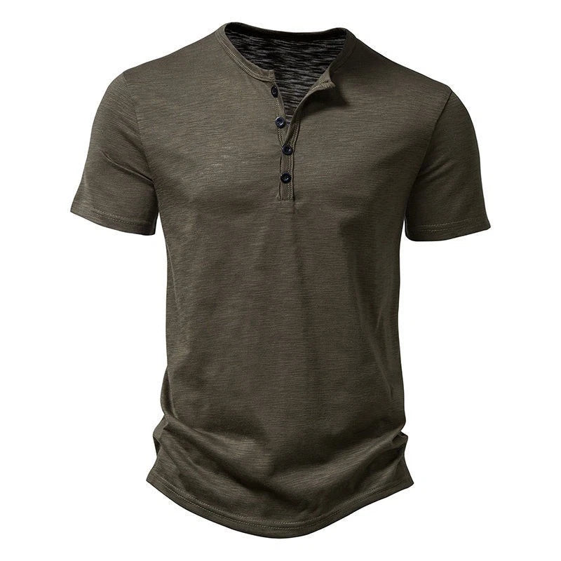 Causal Tops Ultra-Soft Slim T-Shirts 2024 T Shirt Short Sleeve Men V Neck