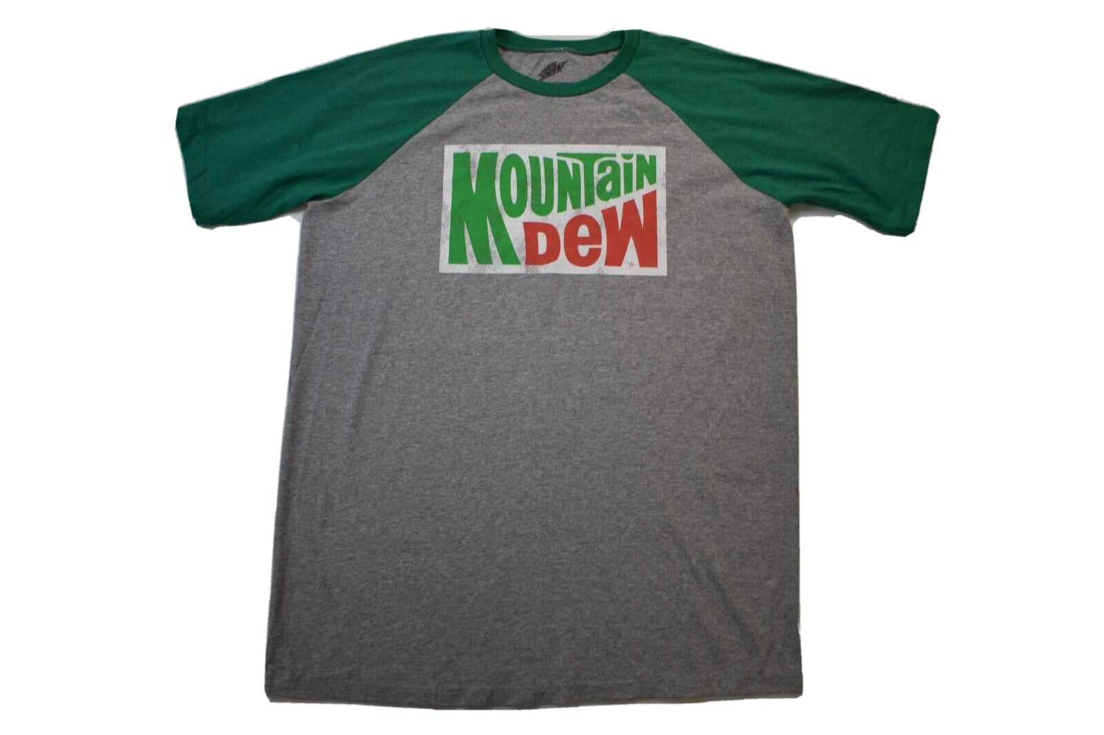 Mountain Dew Mens Boxed Graphic Gray Mtn Dew Shirt New XL
