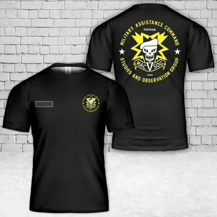 Custom Name US Army Special Forces MACV SOG T-Shirt 3D S-5XL
