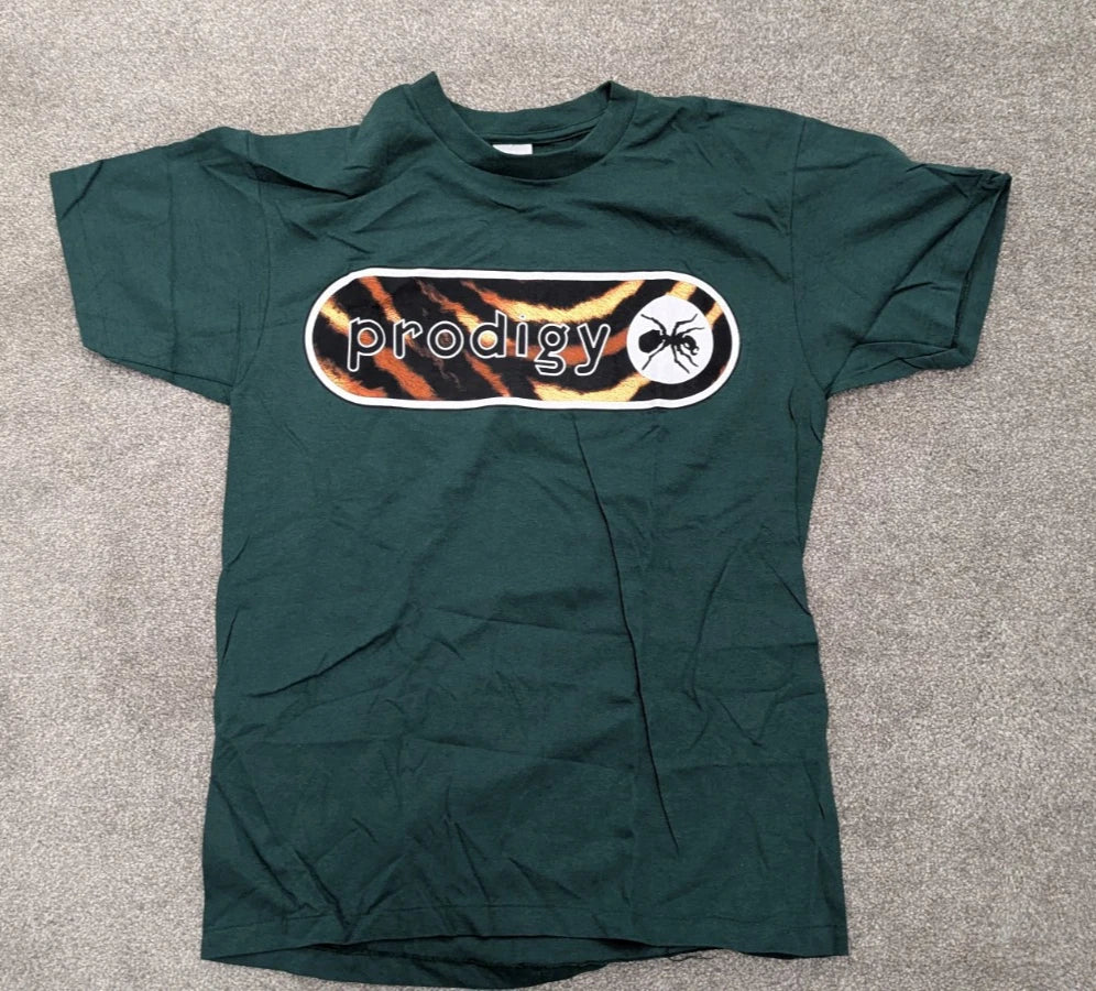 The Prodigy Firestarter Vintage 1997 Anvil T-Shirt XL Extra Large New Green NOS
