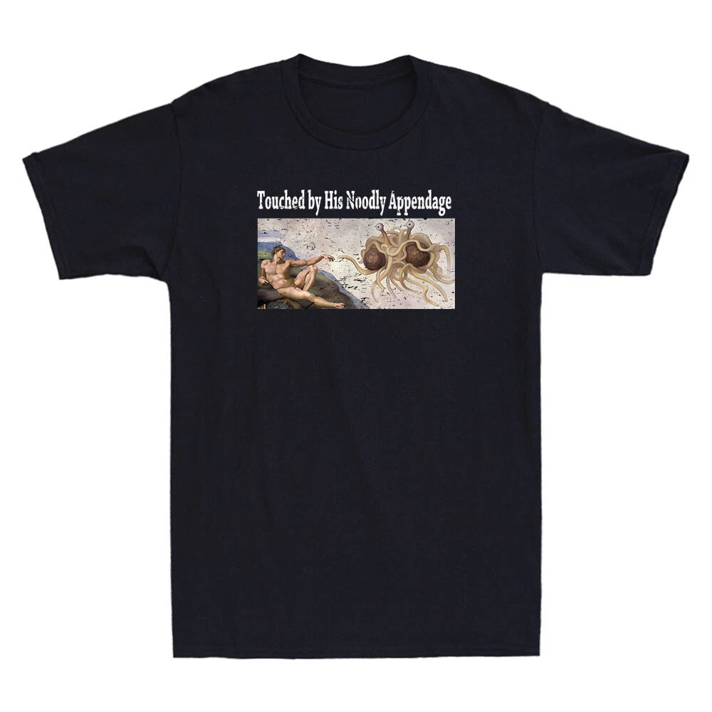 Ordained Minister The Flying Spaghetti Monster Athiest Gift Funny Men's T-Shirt