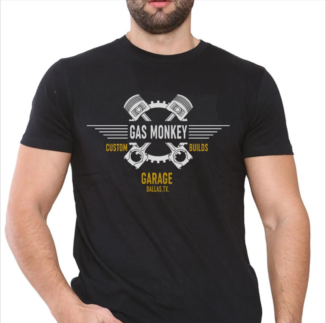GAS MONKEY GARAGE Printed Logo Unisex T-Shirts Customized t shirts for men tees