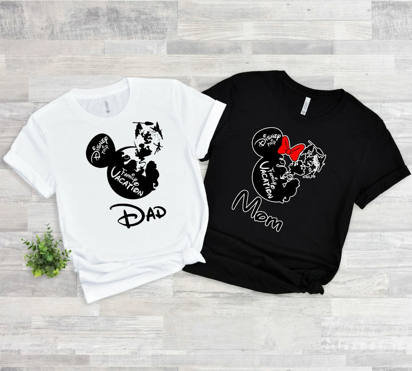 Family vacation Disney magical  Mickey and Minnie with custom name T-Shirts