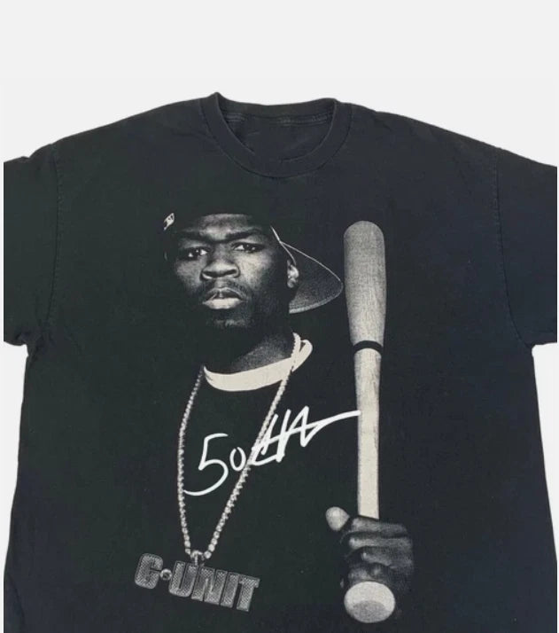 50 Cent Rapper T-shirt Black Unisex All Sizes S to 5XL